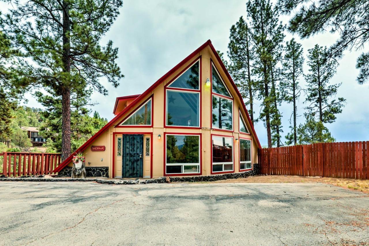 فيلا A-Frame Ruidoso Retreat With Deck, Grill And Views! المظهر الخارجي الصورة