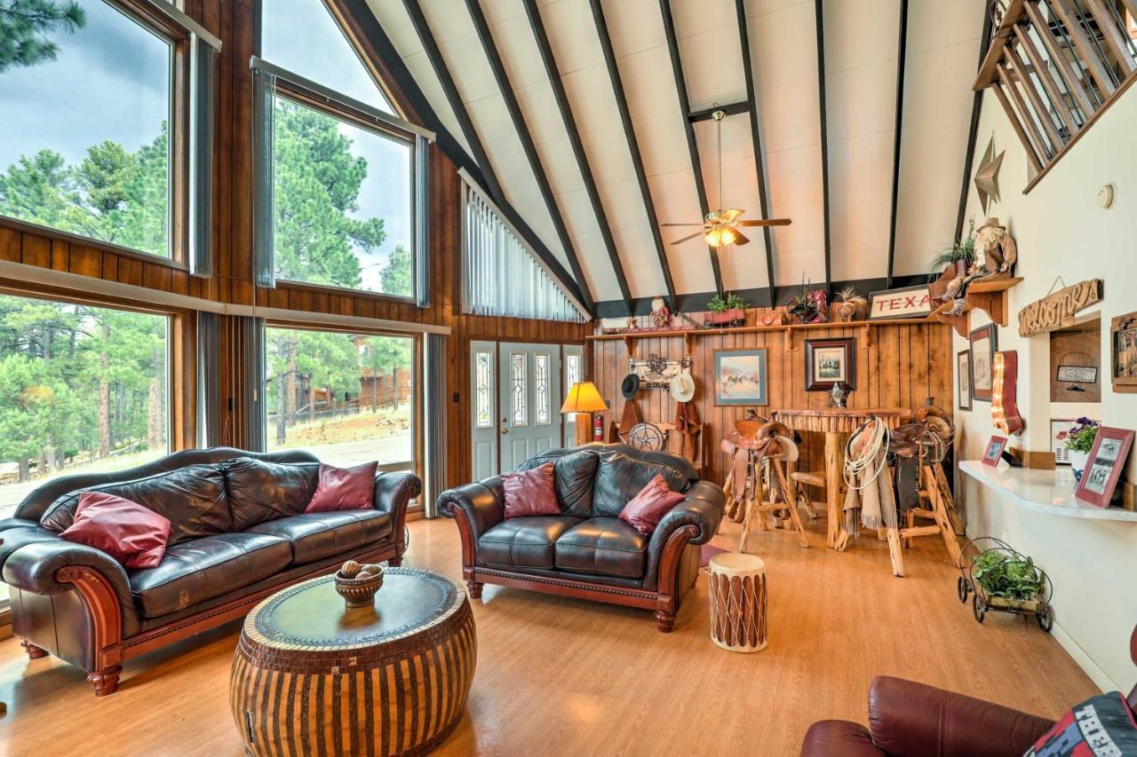 فيلا A-Frame Ruidoso Retreat With Deck, Grill And Views! المظهر الخارجي الصورة