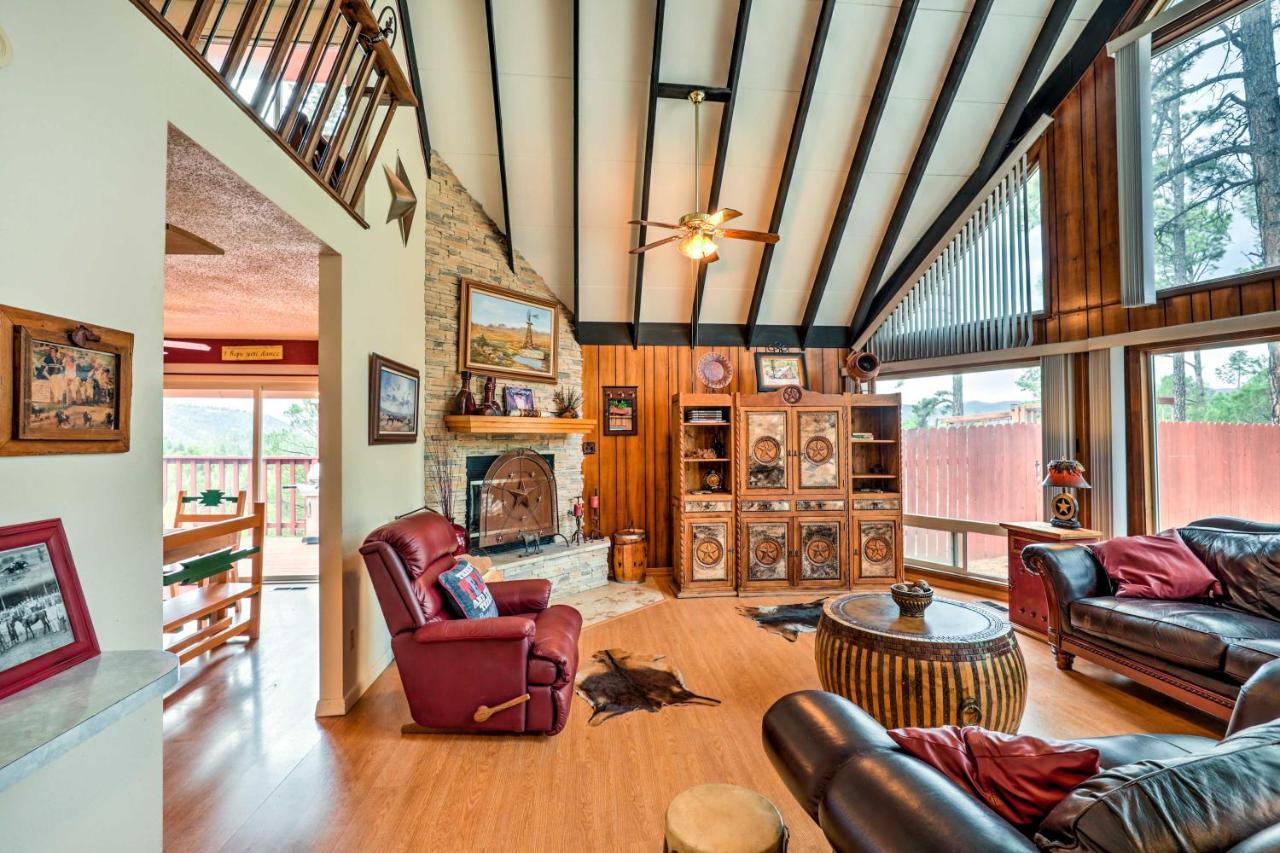 فيلا A-Frame Ruidoso Retreat With Deck, Grill And Views! المظهر الخارجي الصورة