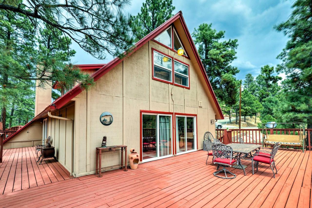 فيلا A-Frame Ruidoso Retreat With Deck, Grill And Views! المظهر الخارجي الصورة