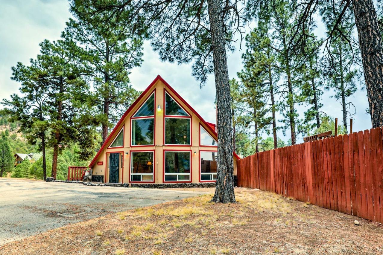 فيلا A-Frame Ruidoso Retreat With Deck, Grill And Views! المظهر الخارجي الصورة
