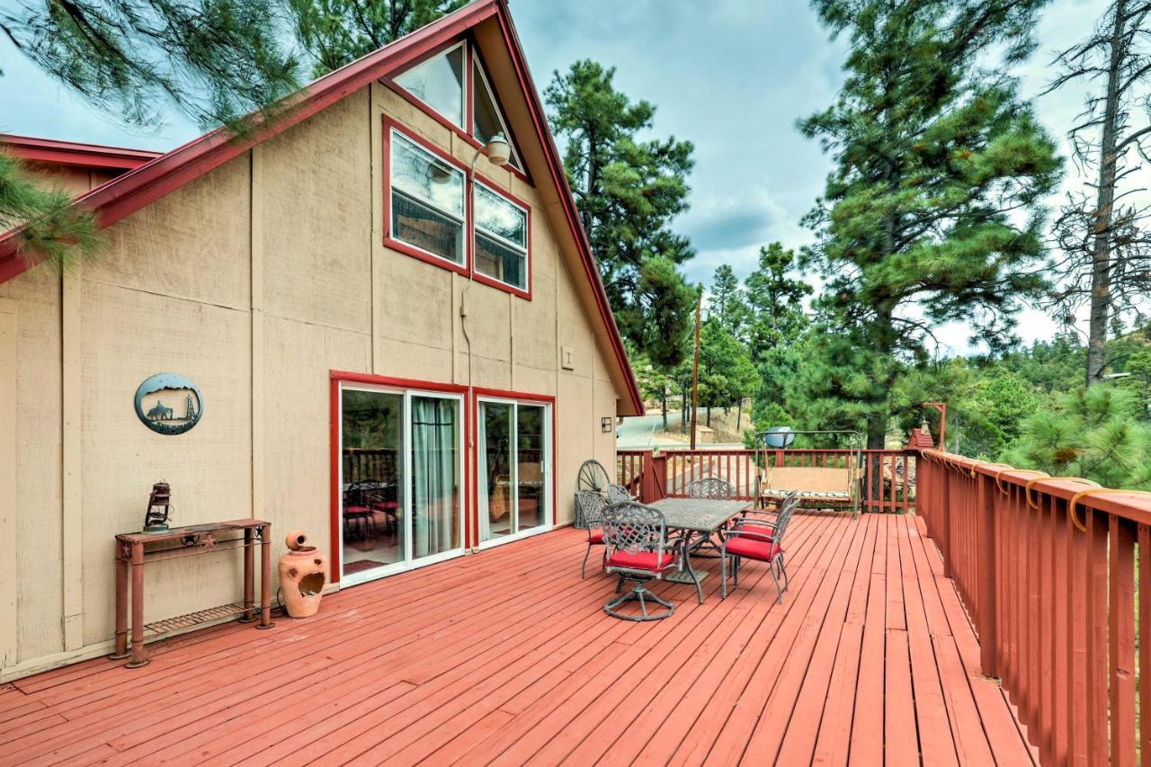 فيلا A-Frame Ruidoso Retreat With Deck, Grill And Views! المظهر الخارجي الصورة