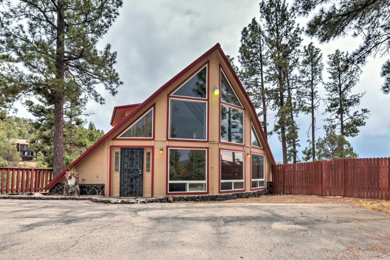 فيلا A-Frame Ruidoso Retreat With Deck, Grill And Views! المظهر الخارجي الصورة